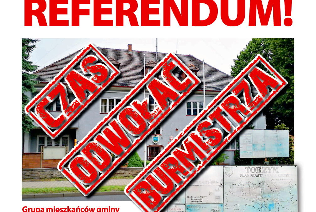 Na razie nieoficjalnie: 4 października – referendum w gminie Torzym!