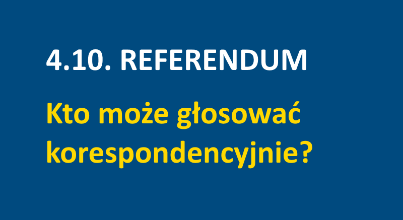 4 października referendum. Jak głosować korespondencyjnie
